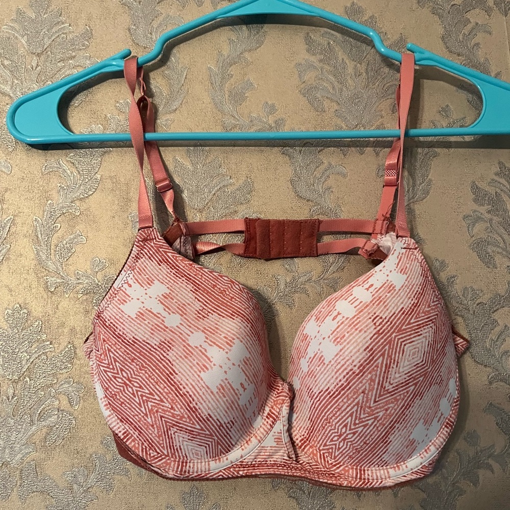 Danskin Orange and White Bra